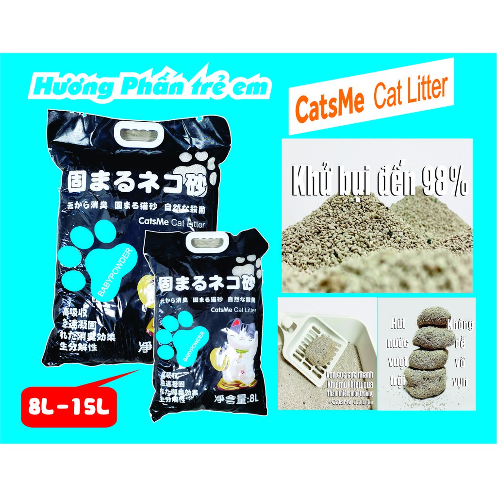Cát Vệ Sinh cho Mèo - Catsme liter | 8L siêu rẻ