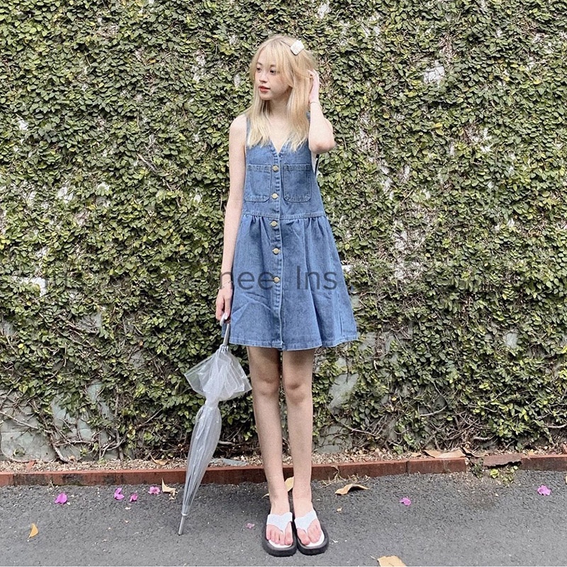 Váy Bò Sát Nách Dáng Babydoll Hàng Quảng Châu M2063-Violet