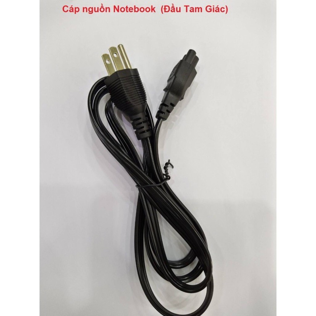 Dây Nguồn Laptop Dẹt Dài 1.5m. Dây nguồn dẹt  cắm cho adapter Laptop, adapter nguồn.DNLD1