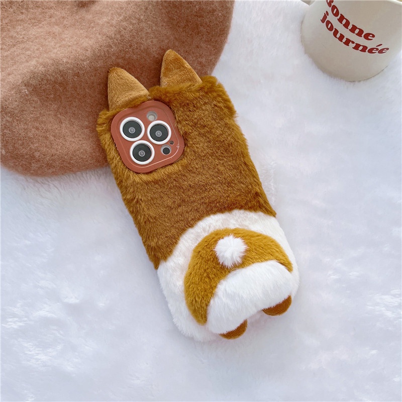 Ốp Điện Thoại Hình Cún 3D Cho iPhone 14 Plus / 14 Pro Max / 13 / 13 Pro Max / 13 Pro / 12 Pro Max / 11 Pro Max / XS Max / X / XS / XR 7 8 Plus