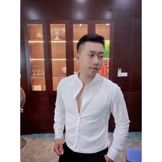 sơ mi đũi cổ tàu cao cấp