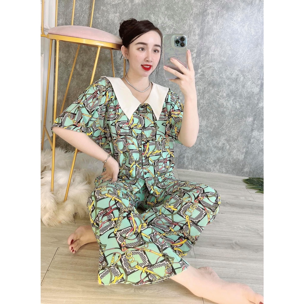 Đồ bộ dài chất lụa loại một, from cực dể thương | BigBuy360 - bigbuy360.vn