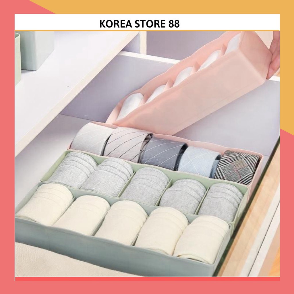 Khay nhựa 5 ngăn đựng đồ lót, tất, vớ tiện dụng 88102 KOREA STORE88