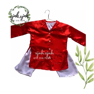 áo bà ba bộ ( áo + quần) trẻ em ( đủ màu- ĐỦ SIZE)- ảnh thật- CHẤT LỤA siêu mát