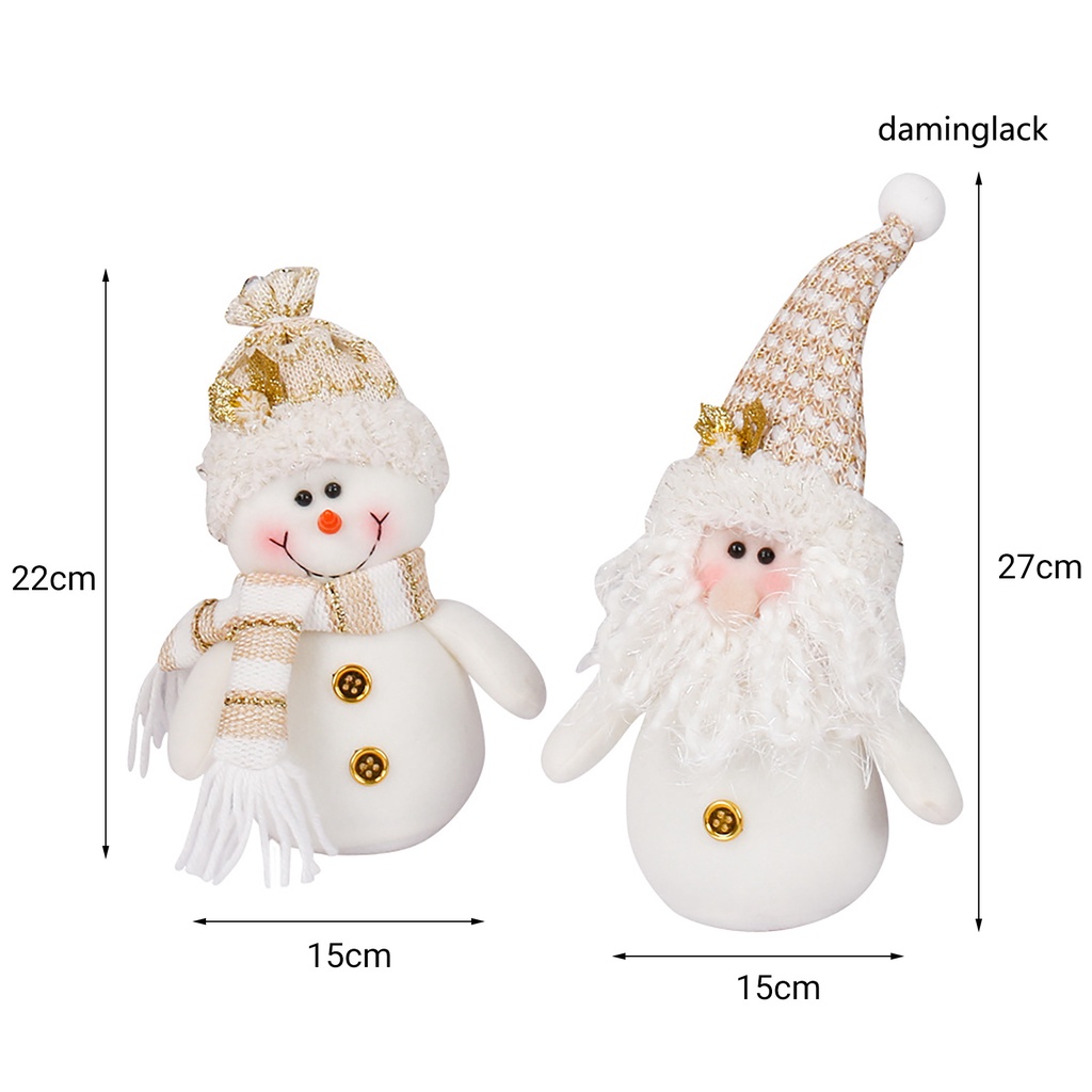 Búp bê vải hình ông già noel/người tuyết dễ thương trang trí nhà cửa dịp giáng sinh