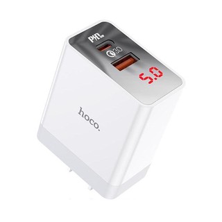Cốc Sạc nhanh Hoco DC28 Pro 2 USB (1 Cổng USB C PD 18W 1 cổng USB QC3.0)