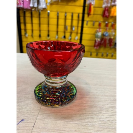 [PHÁP BẢO MINH CHÂU] Bộ 7 Chén thủy tinh đế cao 7 màu