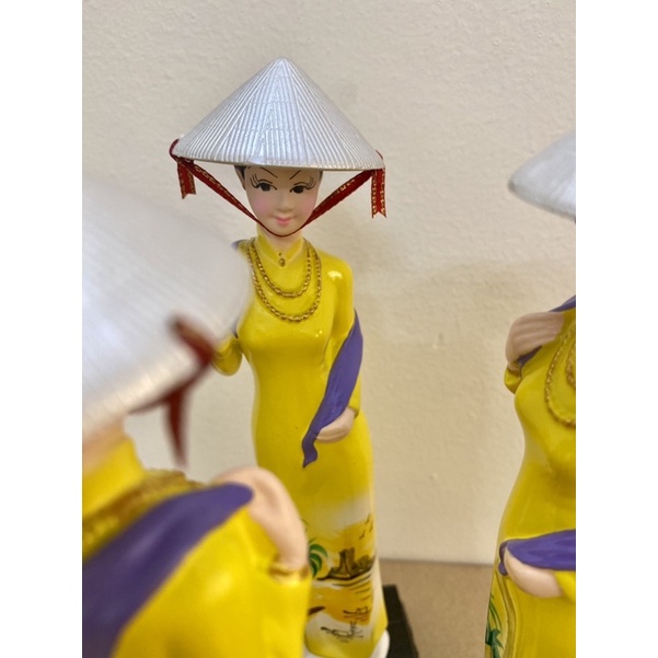 Tượng cô gái Miss viet status đội nón lá Việt Nam - quà tặng lưu niệm trang trí decor ý nghĩa Việt Nam