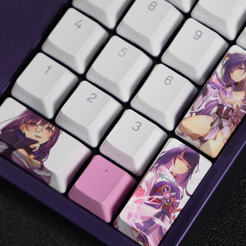 Beelzebul Keycap Cherry Profile Genshin Impact Chủ đề Anime PBT DYE-SUB Bàn phím cơ truyền ánh sáng Keycap