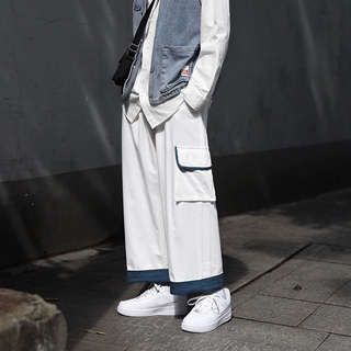 Quần dài ống rộng phong cách Nhật Bản cá tính cho phái nam