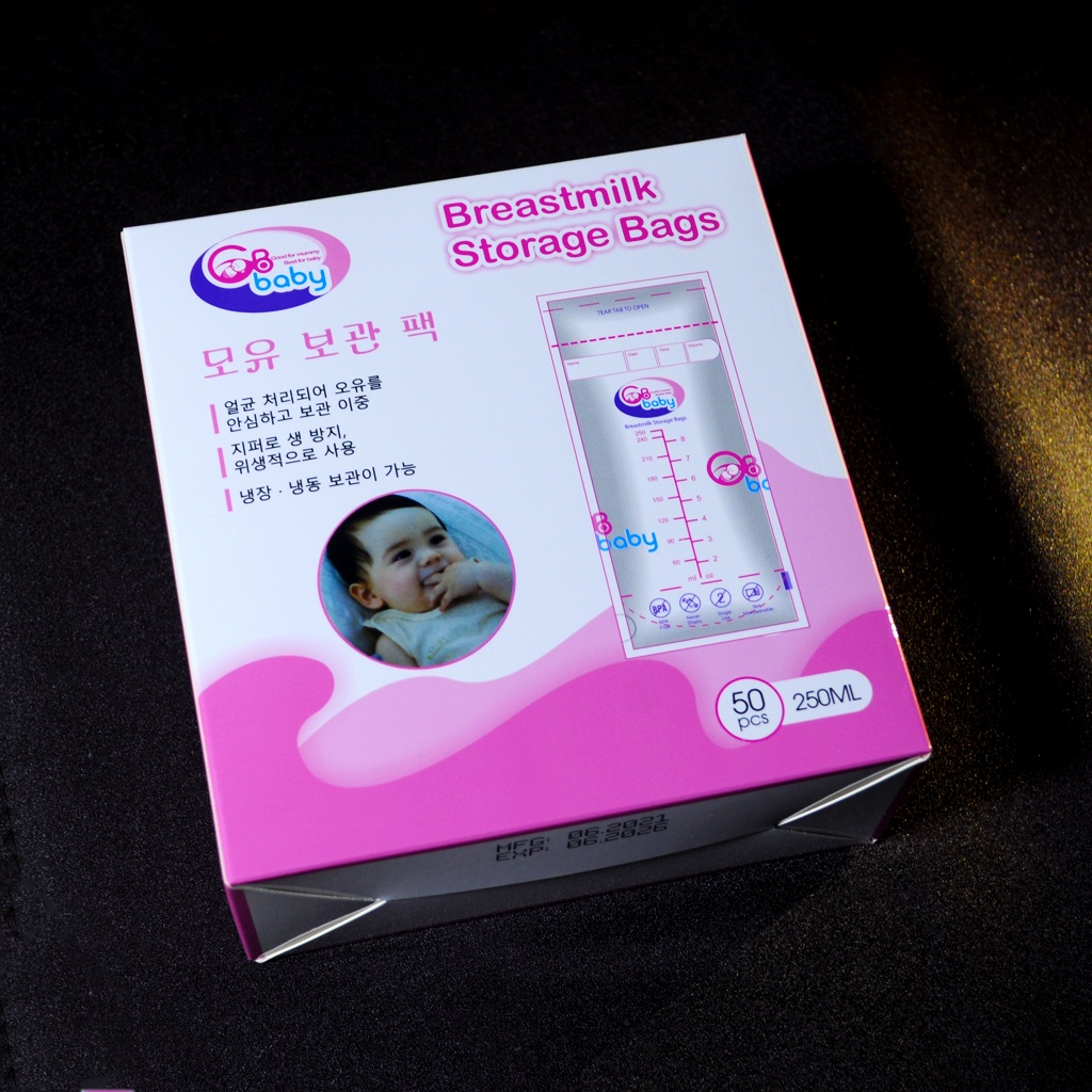 [ Tặng bút ghi chú ] Hộp 50 túi trữ sữa GB Baby Hàn Quốc 250ml
