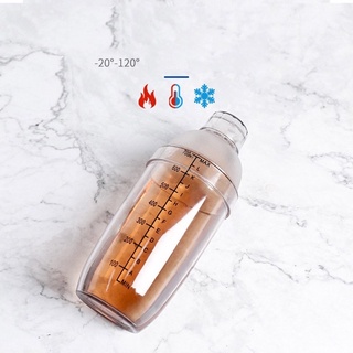 Bình lắc pha chế nhựa chia vạch đen