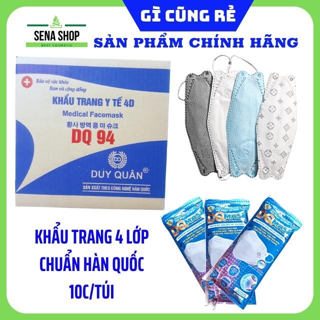 [Sỉ Hot] Một Thùng 300C Mix Màu Khẩu Trang 4D DQ Mask KF94 Y Tế Duy Quân Xuân Lai Chất Dày Dặn Dáng Đẹp Ôm Sát Mặt