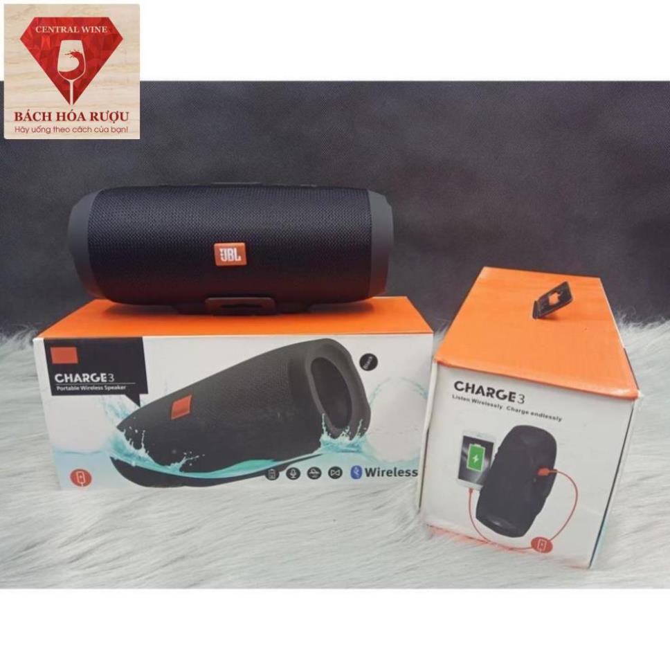 Loa Bluetooth Không Dây JBL Charge 3 Vỏ Nhôm Nghe Nhạc Âm Thanh Chất Lượng Hỗ Trợ Cắm Thẻ Nhớ Và USB( Ảnh thật + Video)