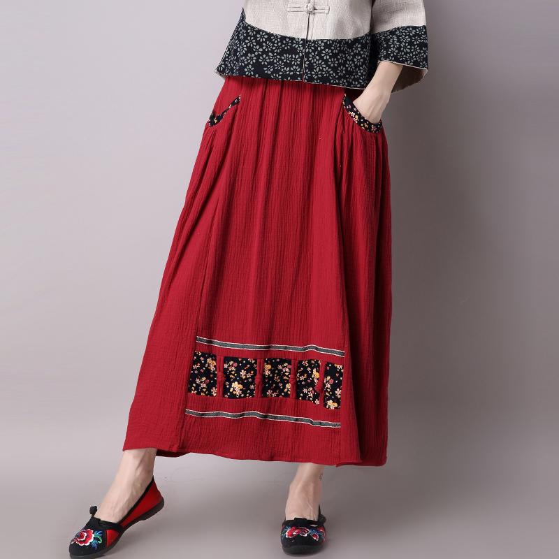 Chân váy 2 lớp thời trang thu đông phong cách retro cho nữ