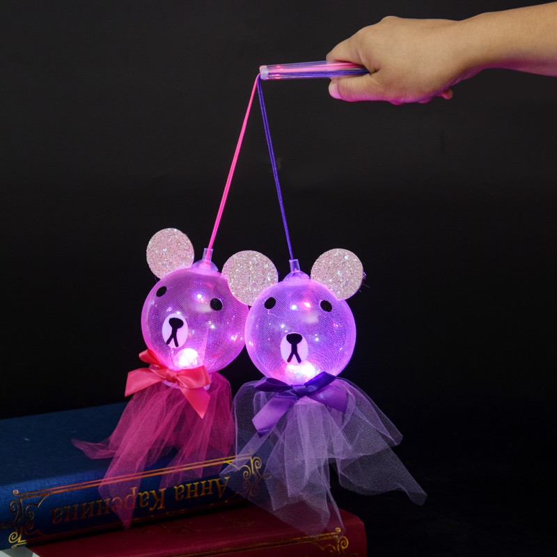 Set 10 đèn lồng trong suốt nhấp nháy chơi Trung Thu