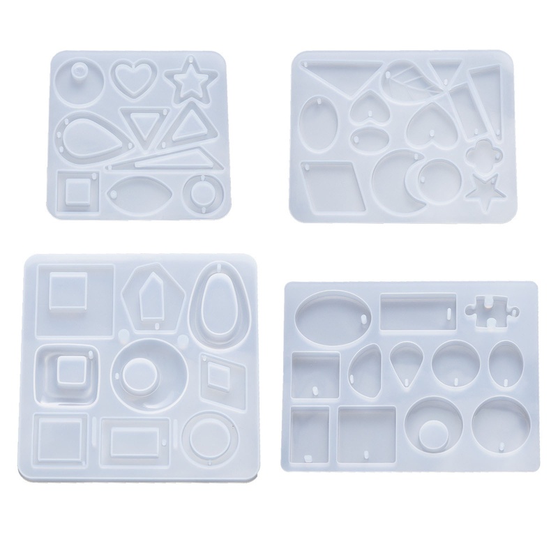 Khuôn Làm Mặt Trang Sức Hình Thoi Tráng Gương Độc Đáo