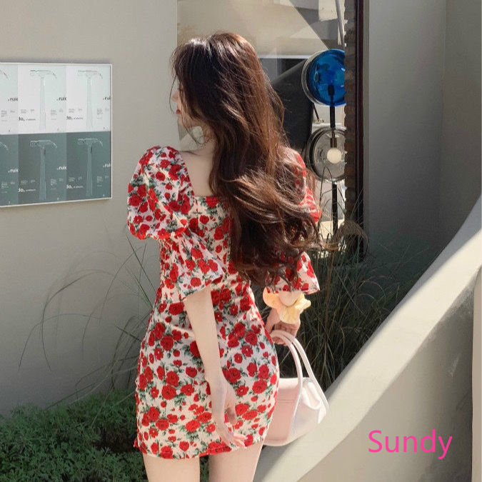 Đầm tay phồng phong cách dễ thương thời trang dành cho nữ