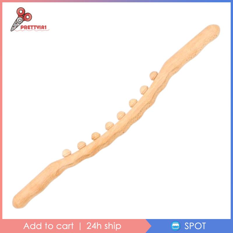 [Prettyia1] Con Lăn Gua Sha Bằng Gỗ Cầm Tay Chuyên Nghiệp Cho Điêu Khắc Cơ Thể