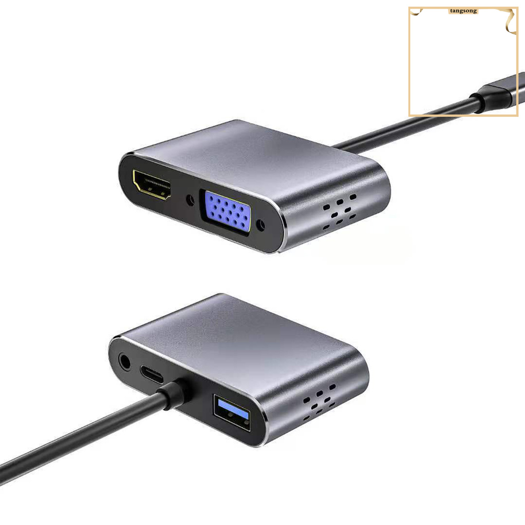 Bộ Chuyển Đổi Cổng Type-C Sang Vga Pd Usb 3.0 5 Trong 1