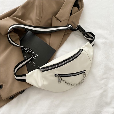 Túi xách nữ -- Túi bao tử 2 khóa năng động