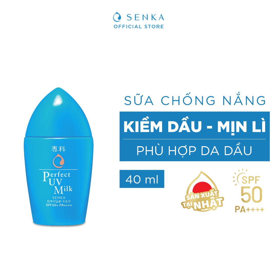 Kem chống nắng dạng sữa Senka Perfect UV Milk 40ml