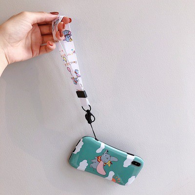 Strap hologram ba anh em gấu STH2 hoạt hình bare bear dây treo thẻ name tag in hình thời trang