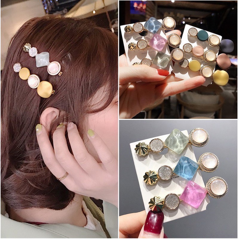 Kẹp tóc Hàn quốc nhiều màu phong cách nữ tính thời trang ANNIE