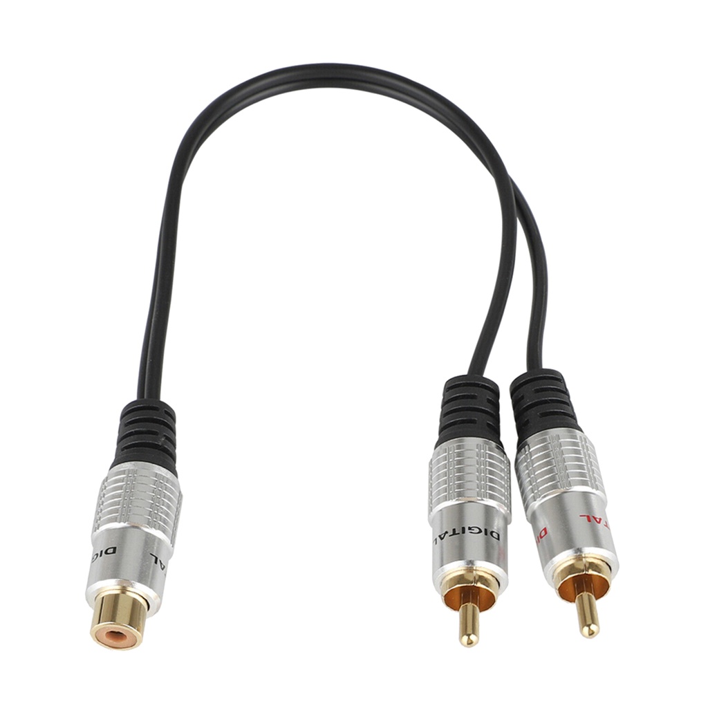 Dây cáp chia cổng âm thanh từ 2 RCA sang 1 cổng cắm chữ Y tiện dụng