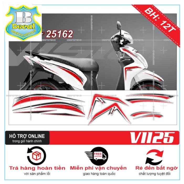 ( Quí khách vui lòng mang ra tiệm cho thợ dán ) Tem VISION 2016 1125 DÁN XE TRẮNG [Bi Decal]