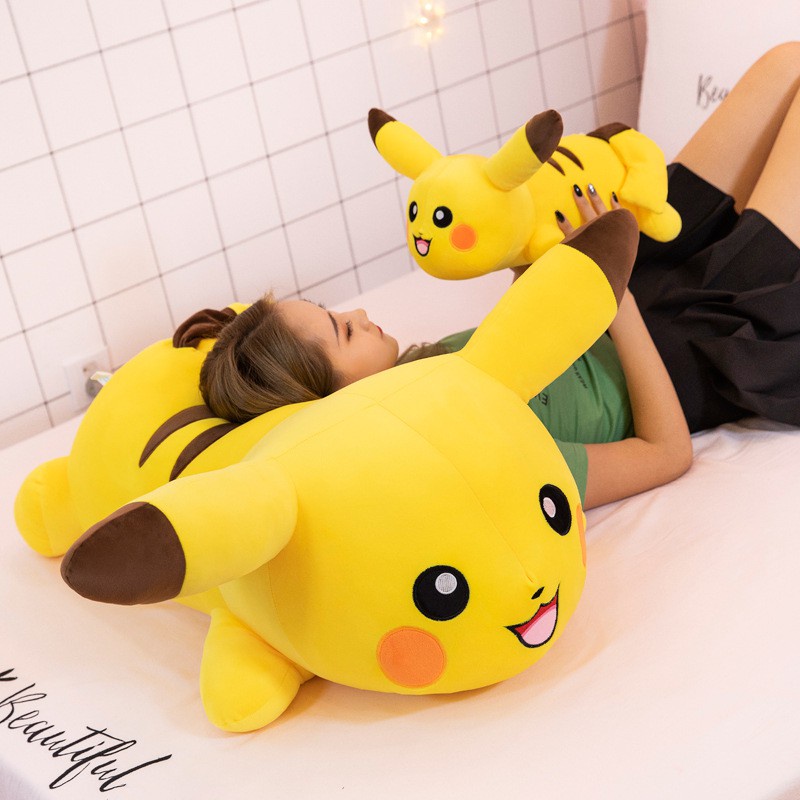 [Hàng Nhập Khẩu]Gấu Bông Pikachu-Gối Ôm Pikachu-Thú Nhồi Bông Cao Cấp 40cm 50cm 70cm 90cm
