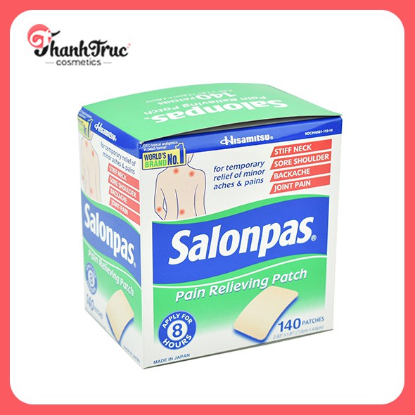 Hộp Dán Salonpas Mỹ 140 Miếng