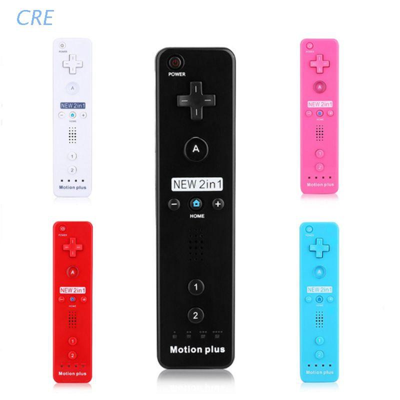 CRE  Built-in Motion Plus Wireless Gamepad for Wii Remote Controller Joystick