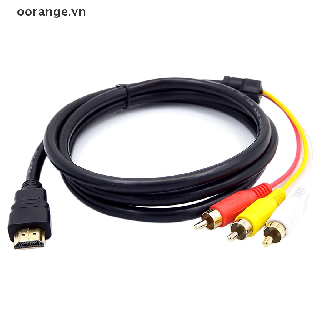Cáp ChuyểN ĐổI Hdmi Sang 3 RCA AV DàI 1.5m Cho 1080P