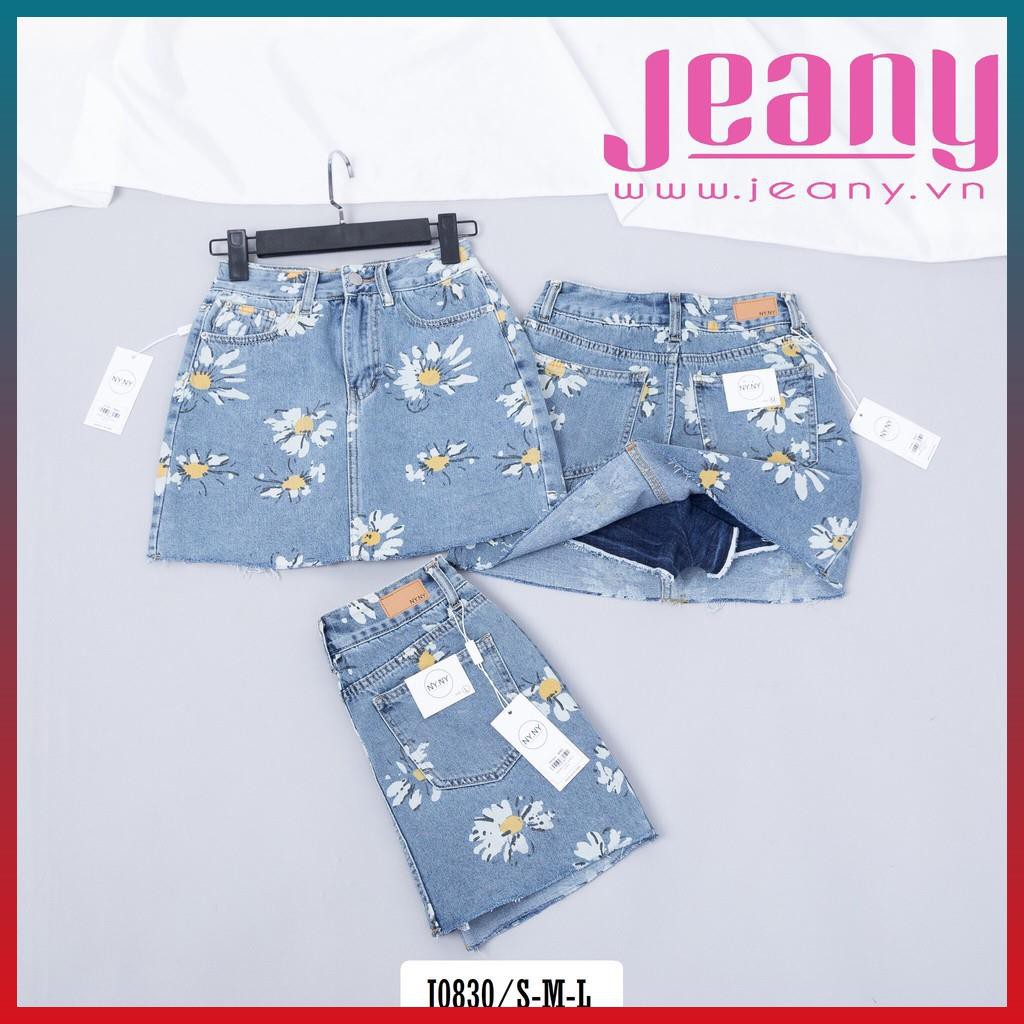 Chân Váy Jean Phối Họa Tiết Hoa Dễ Thương J0830 - Jeany Chính Hãng | BigBuy360 - bigbuy360.vn