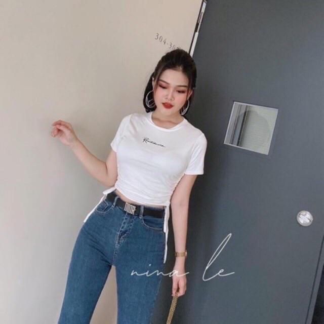 ÁO CROPTOP DÂY RÚT 💖💖