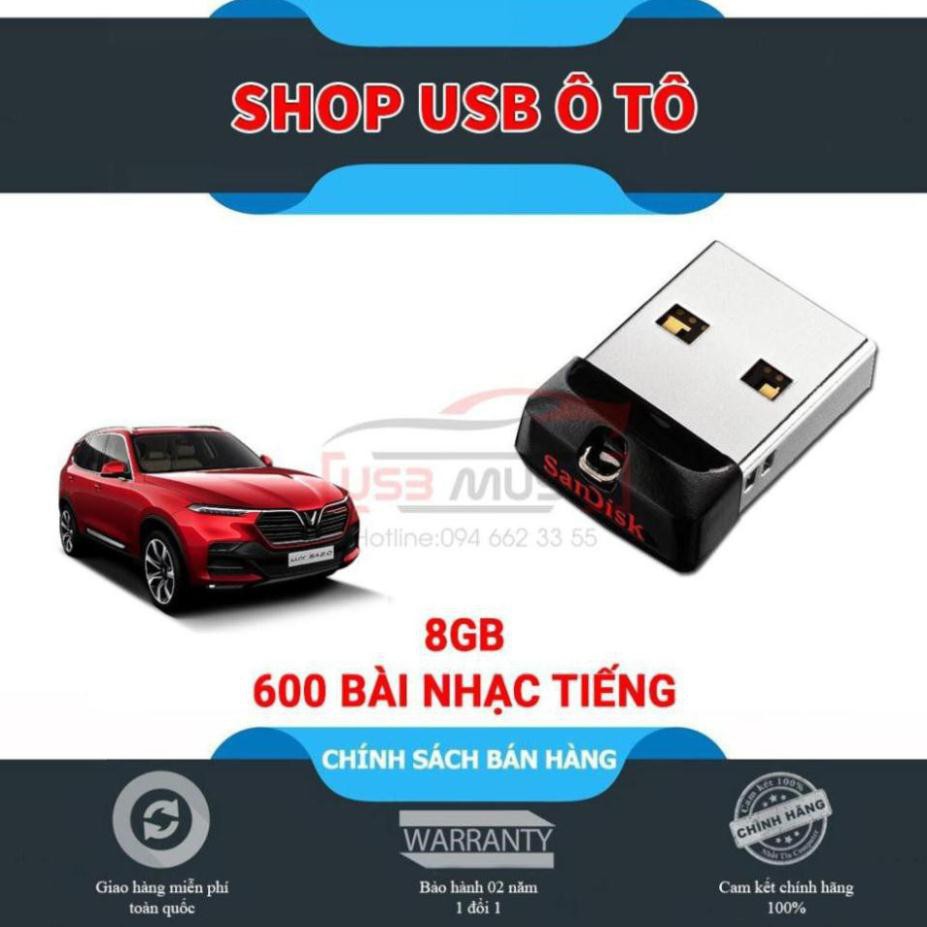 Usb ô tô💖SALE SỐC💖Usb chuyên dụng Xe hơi 8GB đa năng, làm file theo yêu cầu