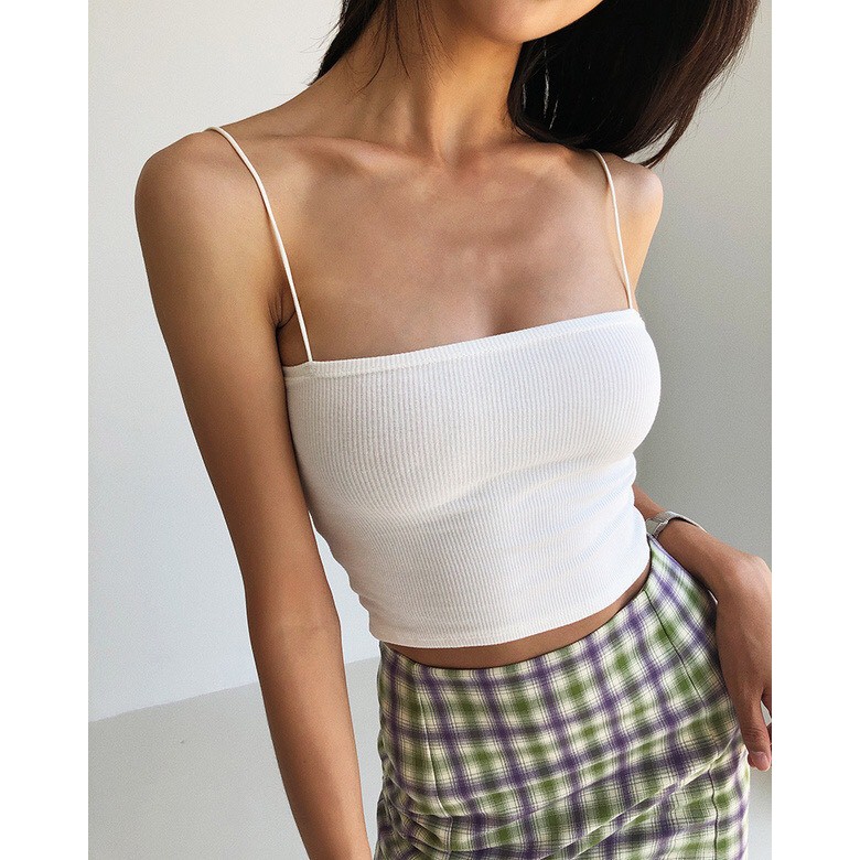 Áo 2 dây sợi bún LISANNA chất bozip body dáng ôm nữ SIÊU HOT | BigBuy360 - bigbuy360.vn