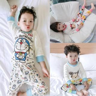 Bộ quần áo dài tay in hình chuột Mickey dễ thương cho bé