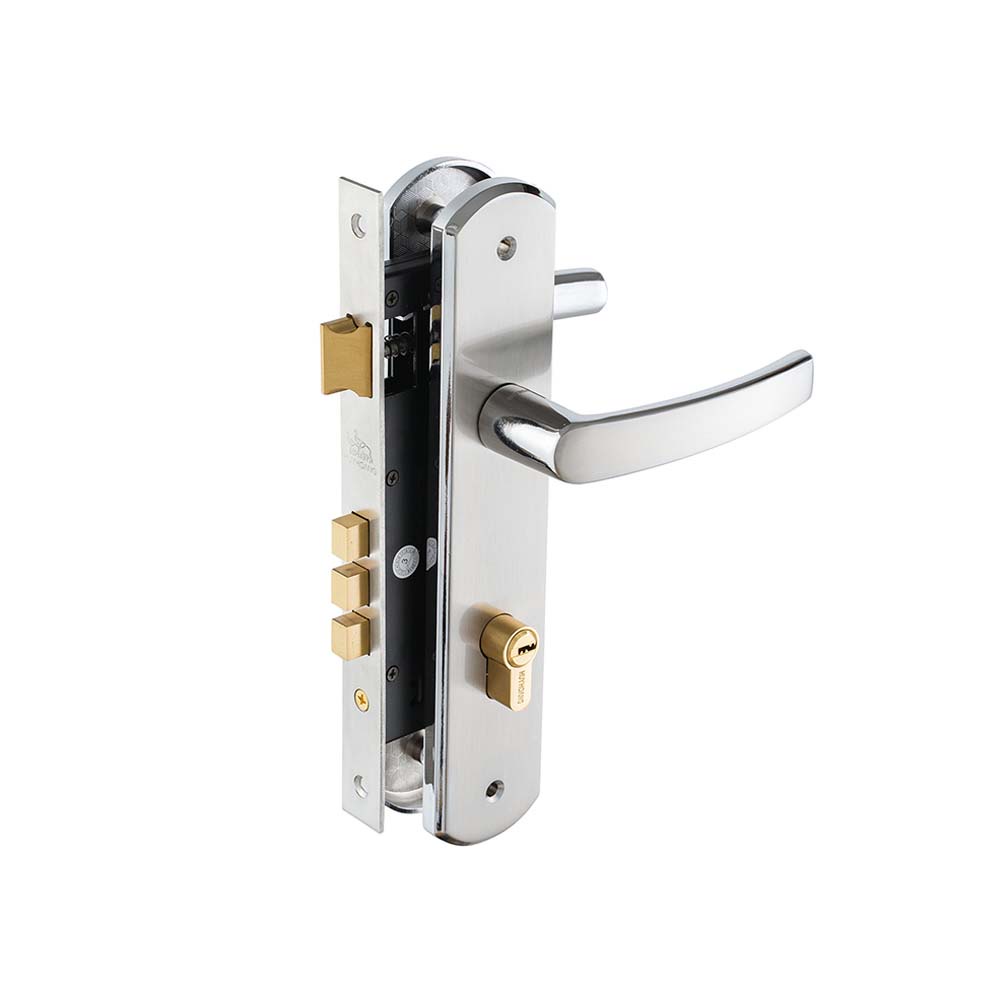 Khoá tay nắm hợp kim kẽm Huy Hoàng EX 8582 - Sử dụng cho các loại cửa lớn 2 cánh hoặc 4 cánh