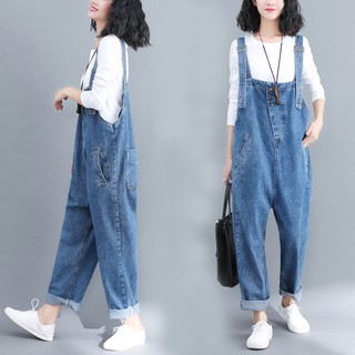 [ORDER] Quần yếm jean nữ bigsize màu xanh trẻ trung (fit 80kg)