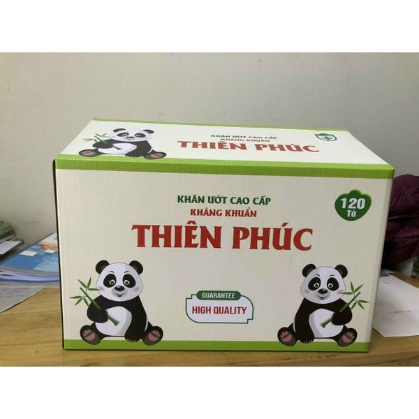 Giấy Ướt Baby Thiên Phúc Hình Gấu Đáng Yêu Siêu Dai Mềm Mịn Không Mùi Cho Bé 120 Tờ