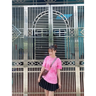 Áo phông loang nhiều màu freesize dáng rộng đẹp độc lạ (Ảnh thật shop chụp)