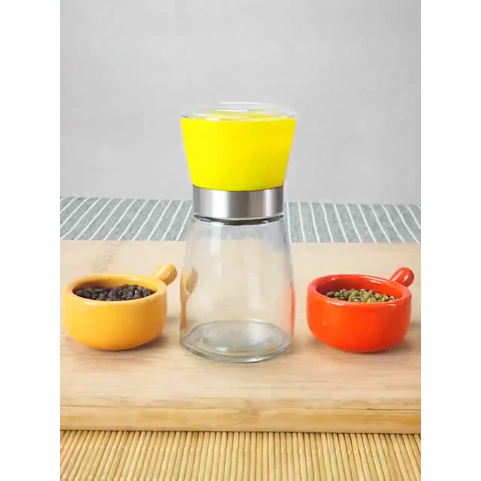 Lọ xay tiêu thủy tinh cầm tay mini tiện lợi