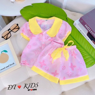 Pijama cho bé gái chất lụa mango 7-20kg (M2)