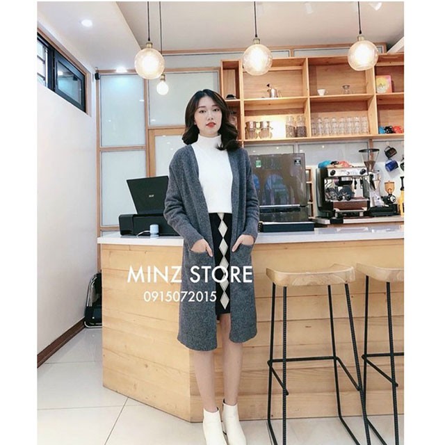 [HÀNG LOẠI 1] Áo khoác cardigan nữ dáng dài chất len mềm mịn xuất sắc dài áo 95cm (Thời trang công sở VIP) (Hàng y hình)