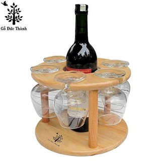 Kệ đựng ly và chai Gỗ Đức Thành 27041K