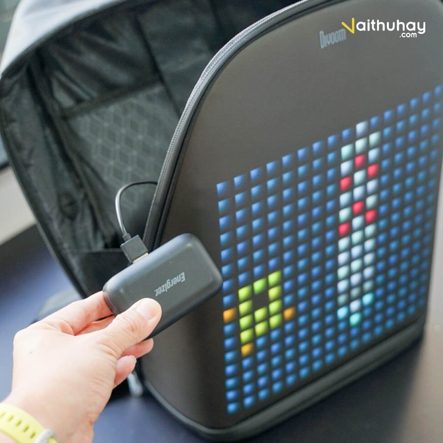 Balo Divoom Pixoo Backpack-M Màn Hình LED Sáng Tạo - Vaithuhay