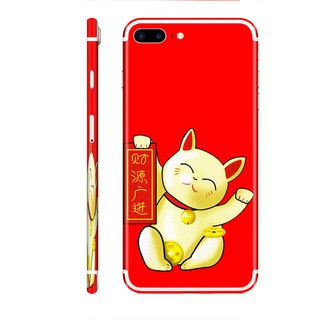 Miếng dán skin cho iPhone hình Mèo Thần Tài (Mã: TTD-x004)
