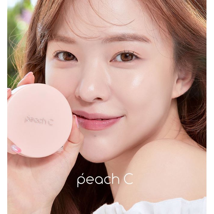 Phấn Nước Dưỡng Ẩm, Lớp Nền Trong Veo Hoàn Hảo Peach C Honey Glow Cover Cushion 15g | BigBuy360 - bigbuy360.vn
